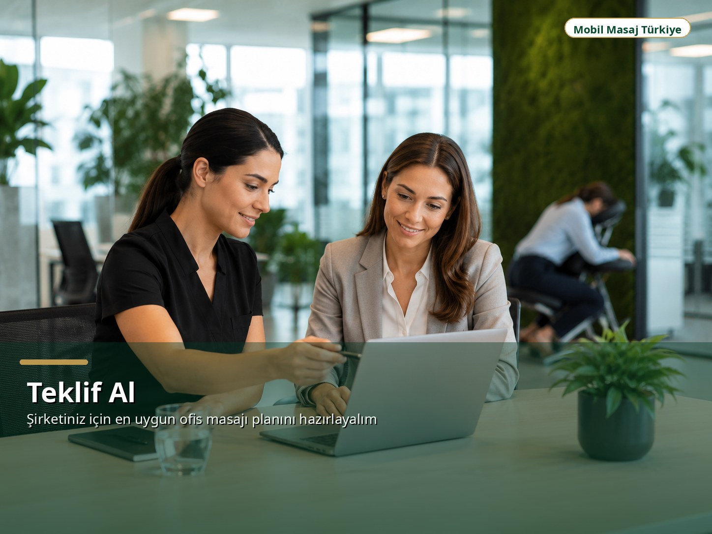 Ofis masajı teklif görüşmesi ve İK planlama toplantısı